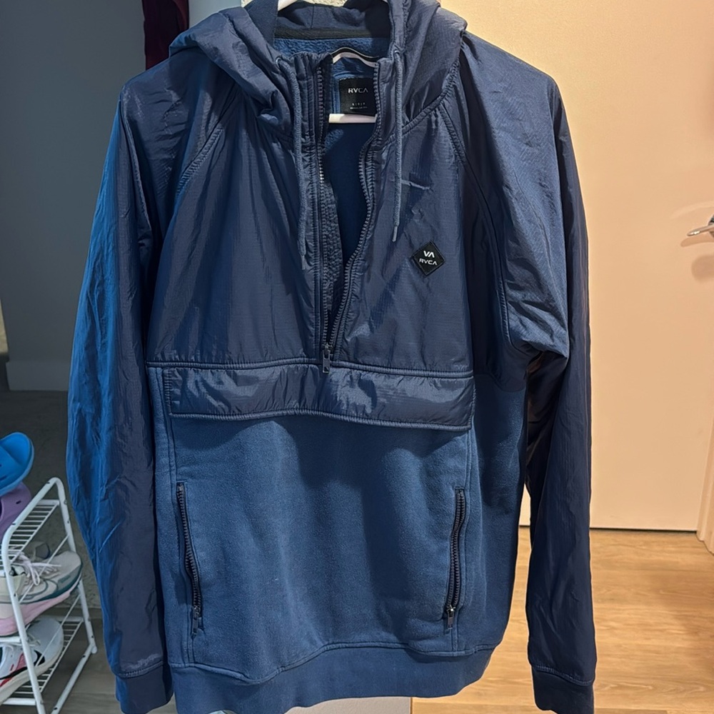 RVCA hoodie jacket half zip